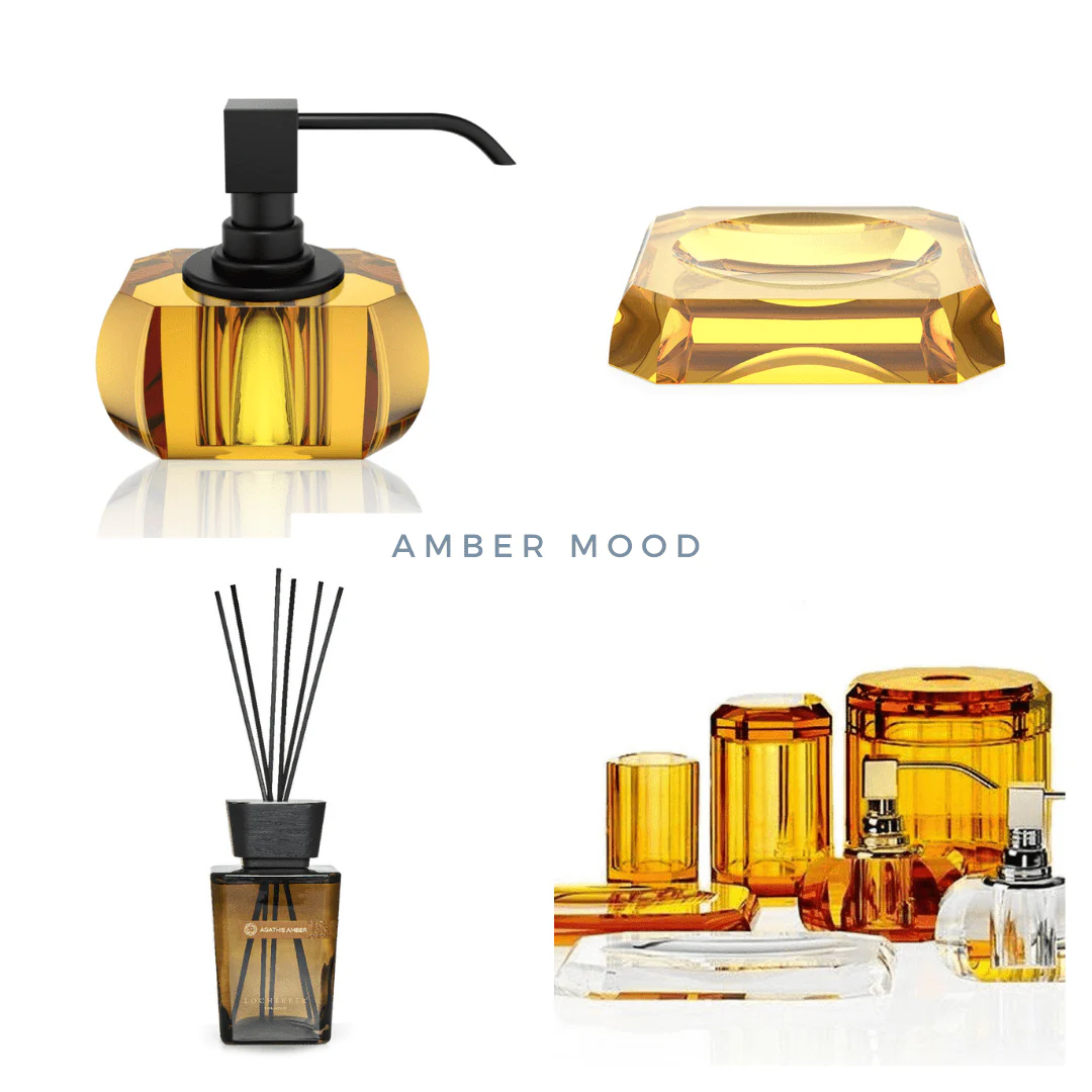 KRISTALL Bathroom Accessories Multi-Purpose Box Amber - Image 5