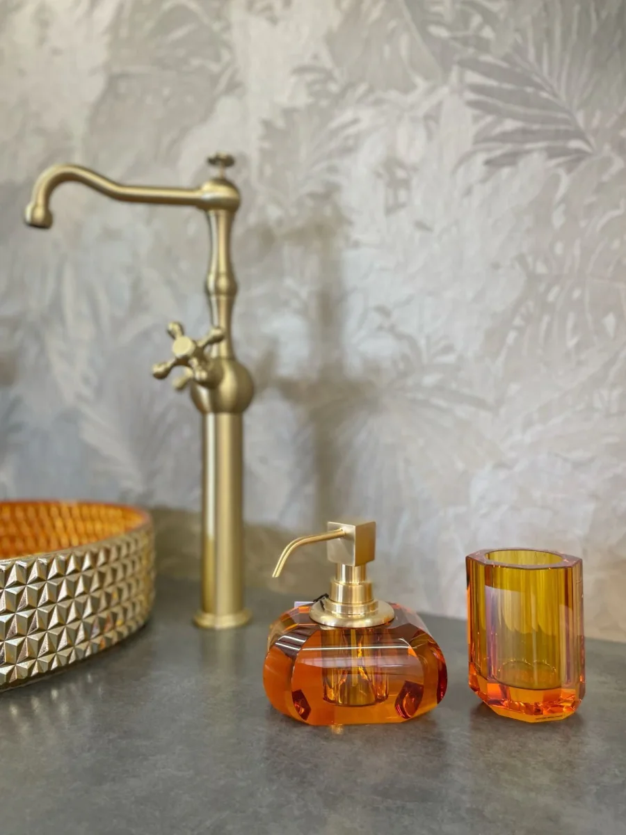 KRISTALL Bathroom Accessories Multi-Purpose Box Amber - Image 7