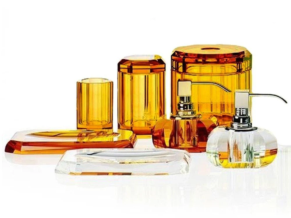 KRISTALL Bathroom Accessories Multi-Purpose Box Amber - Image 4